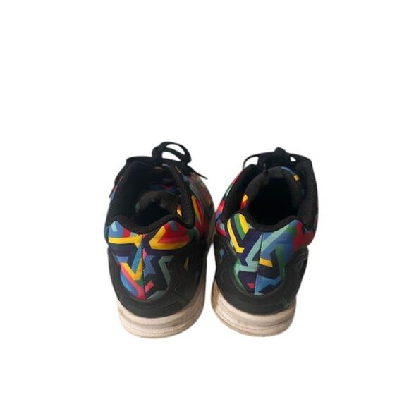 Adidas ZX Flux Rainbow Multi Color Lace Up Low Top Sneakers Mens Sz 7 - Picture 4 of 10